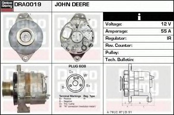 DELCO REMY DRA0019 Генератор