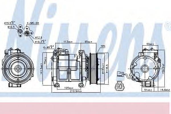 Компресор, кондиціонер NISSENS 89084