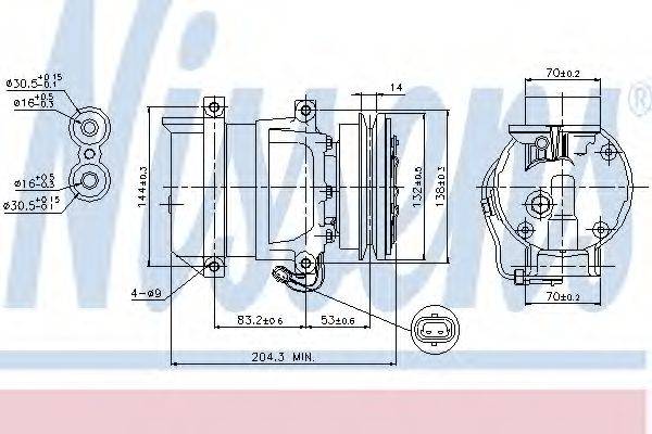 Компресор, кондиціонер NISSENS 89108