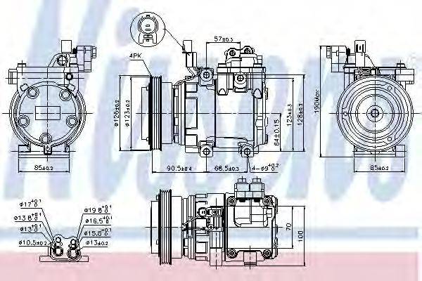 Компресор, кондиціонер NISSENS 89286