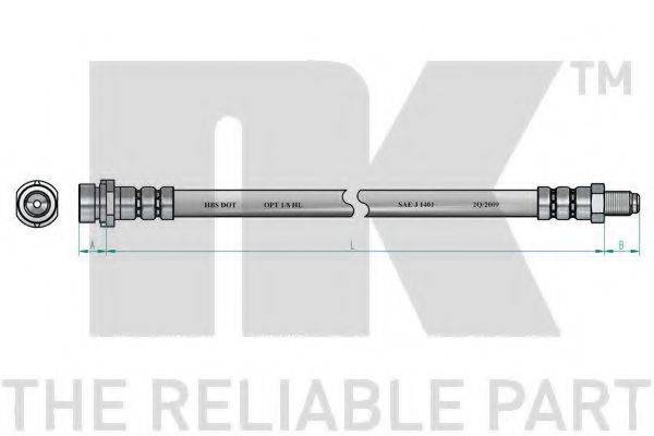 NK 8525127 Гальмівний шланг