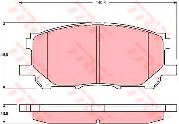 Комплект гальмівних колодок, дискове гальмо