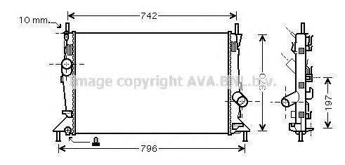 AVA QUALITY COOLING FD2369 Радіатор, охолодження двигуна