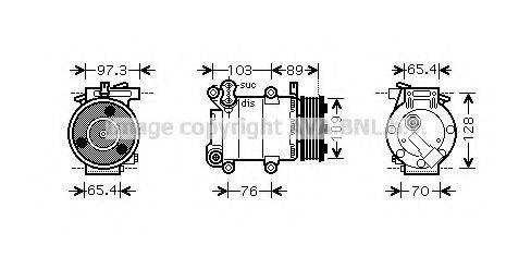 AVA QUALITY COOLING FDAK391 Компресор, кондиціонер