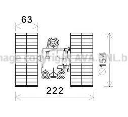 Електродвигун, вентиляція салону AVA QUALITY COOLING MS8632