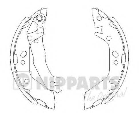 Комплект гальмівних колодок NIPPARTS J3500516