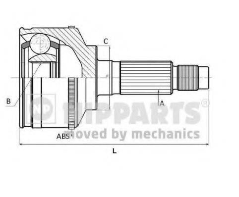 Шарнірний комплект, приводний вал NIPPARTS N2820523