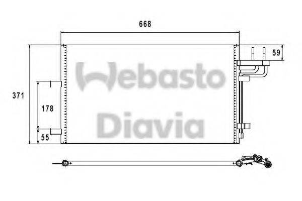 WEBASTO 82D0226210MA Конденсатор, кондиціонер