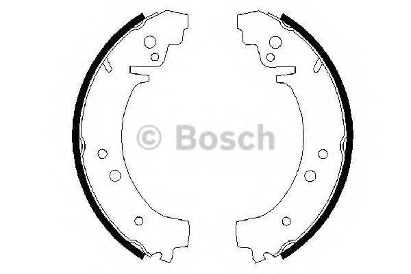 Комплект гальмівних колодок BOSCH 0 986 487 217