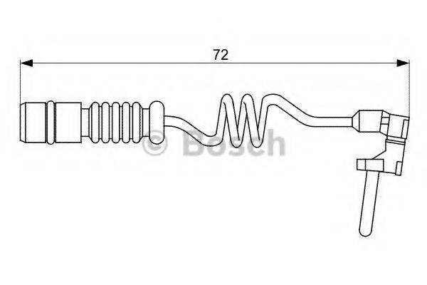 Сигналізатор, знос гальмівних колодок BOSCH 1 987 473 057