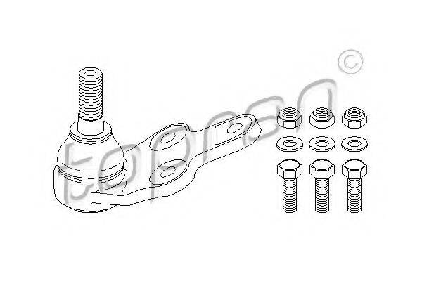 TOPRAN 302478 Несучий / напрямний шарнір