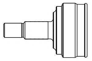 Шарнірний комплект, приводний вал GSP 818011