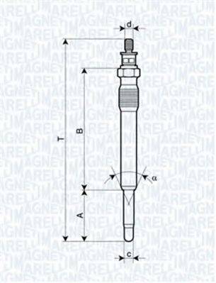 Свічка розжарювання MAGNETI MARELLI 062900001304