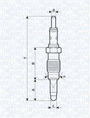 Свічка розжарювання MAGNETI MARELLI 062900011304