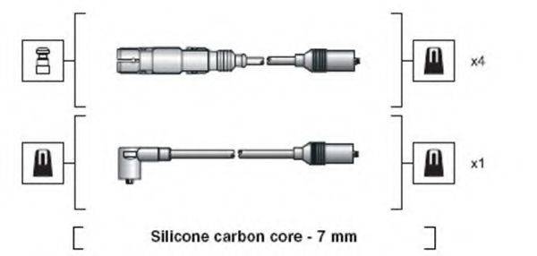 Комплект дротів запалення MAGNETI MARELLI 941318111270